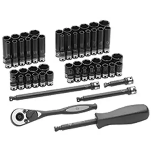 1/4 Drive 6 Pt 53 Pc Duo-Socket Set