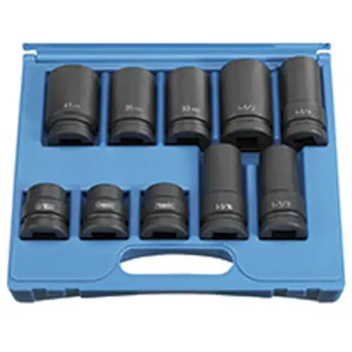 1 Dr 10 Pc Drive Wheel Impact Socket Set
