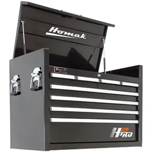 36 Inch H2Pro 8 Drawer Top Chest - Black