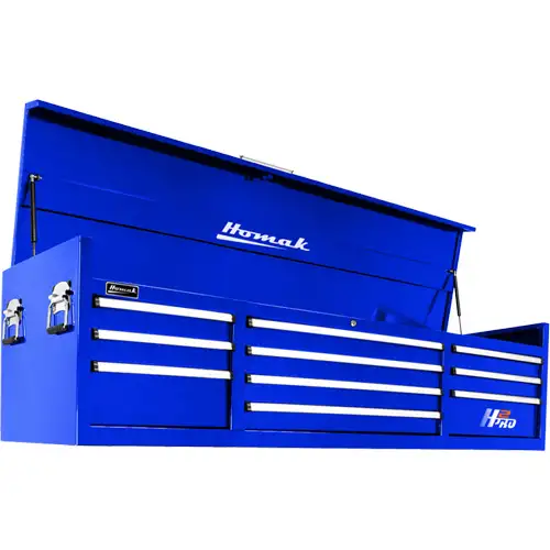 72 Inch H2Pro 10 Drawer Top Chest - Blue