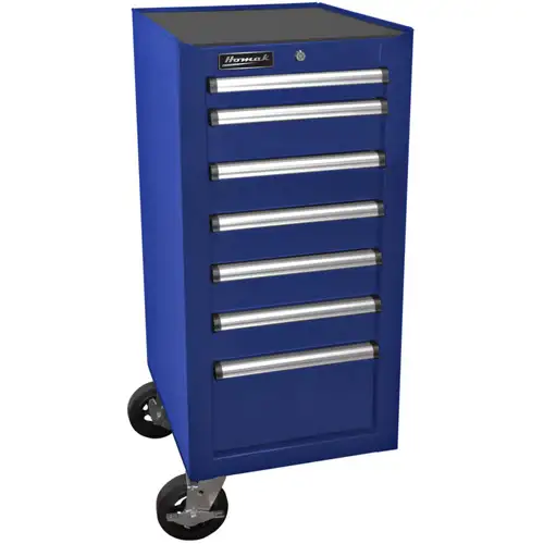 18 Inch H2Pro Series 7 Drawer Side Cabinet, Blue
