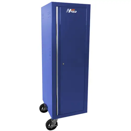 19 Inch H2Pro Series Full-Height Side Locker, Blue