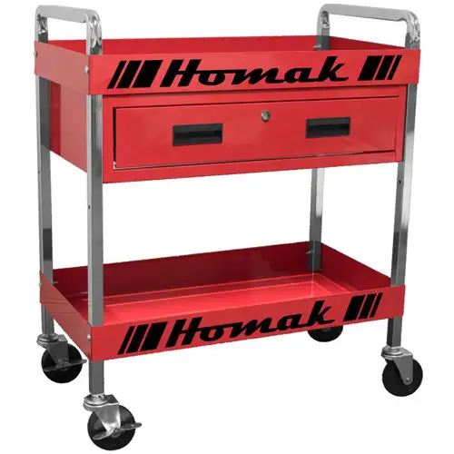 30 Inch 1 - Drawer Service Cart, Red