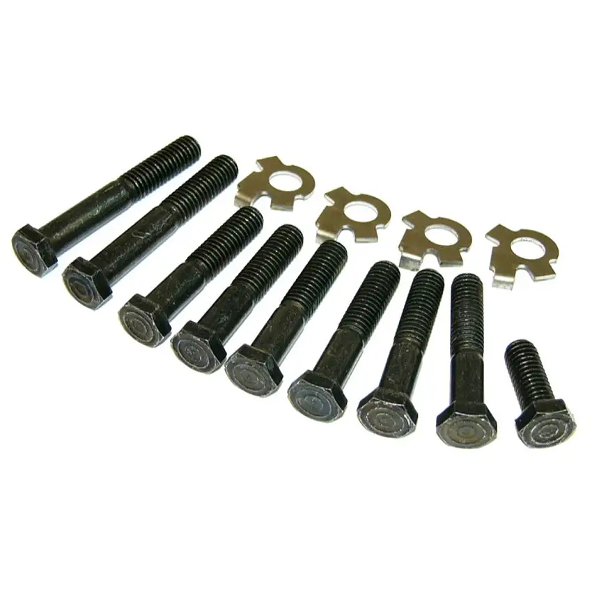 1968-72 Pontiac GTO Ram Air III & IV Exhaust Manifold Bolts & Locks, 13pc