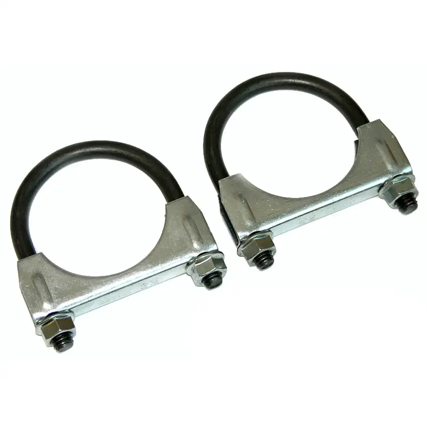 1964-77 GM Correct Muffler Clamp With 3/8" U Bolt 2-1/4 2pc