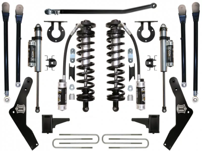 2011-2016 Ford F250 & F350 4WD Icon 4-5.5 inch Stage 4 Coilover Conversion System | K63134