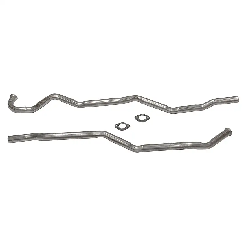 1970-72 Olds Cutlass 442 W-31 455 cid 2-1/4" Head Pipes With Flanges