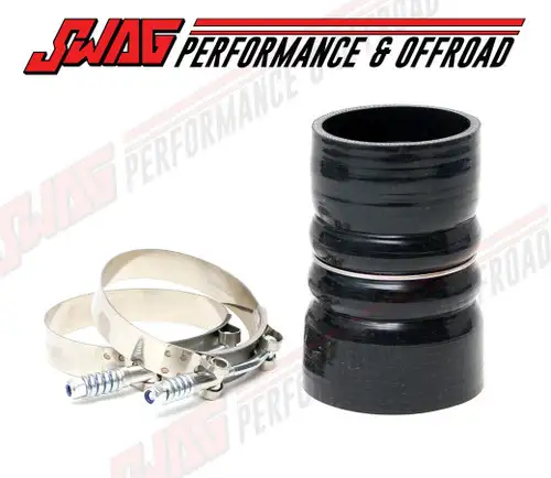 03-10 6.0L Powerstroke Diesel Ford Hot Side Intercooler (CAC) Pipe Boot With Clamps- Black