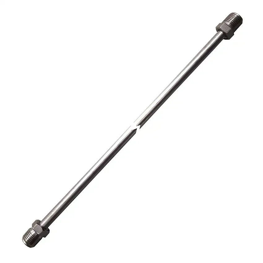 1/4" Tubing 18 Inches Long With 7/16-24 Fittings Each End Stainless