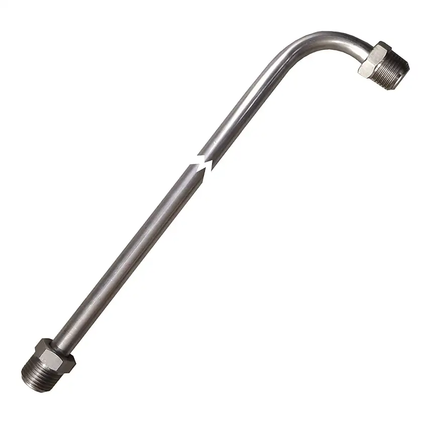 3/8" Tubing 30 Inches Long With 90 Deg Bend One End 5/8-18 Fittings Each End Stainless