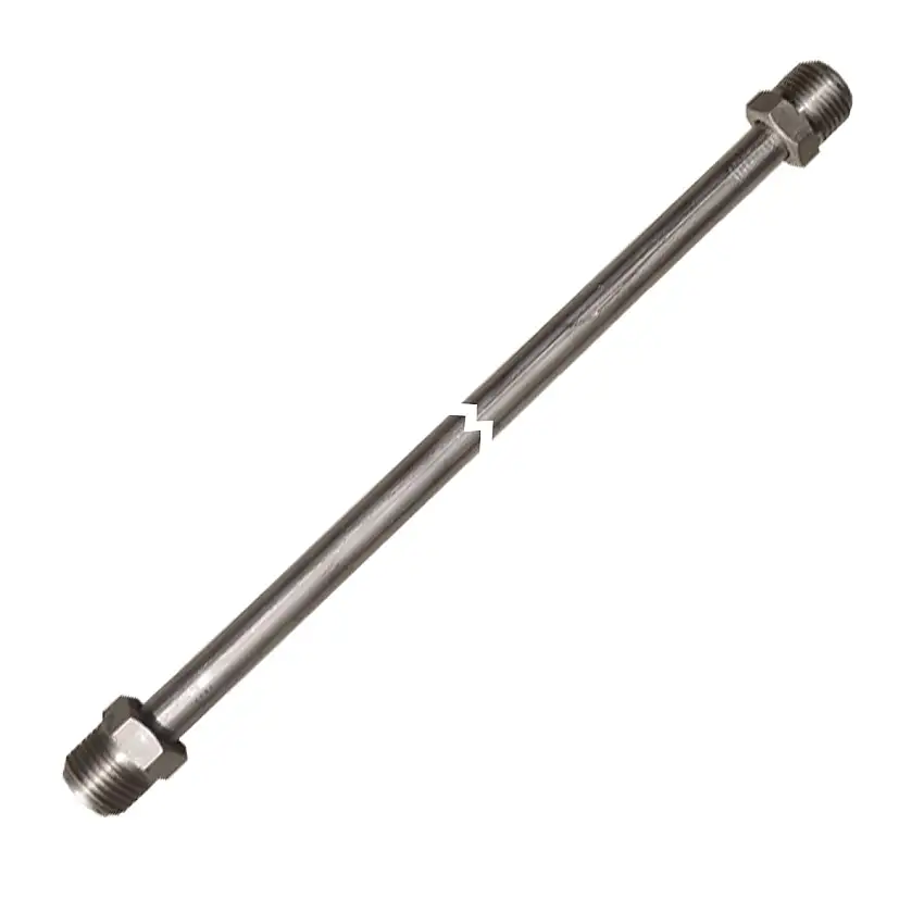 3/8" Tubing 50 Inches Long With 5/8-18 Fittings Each End Stainless