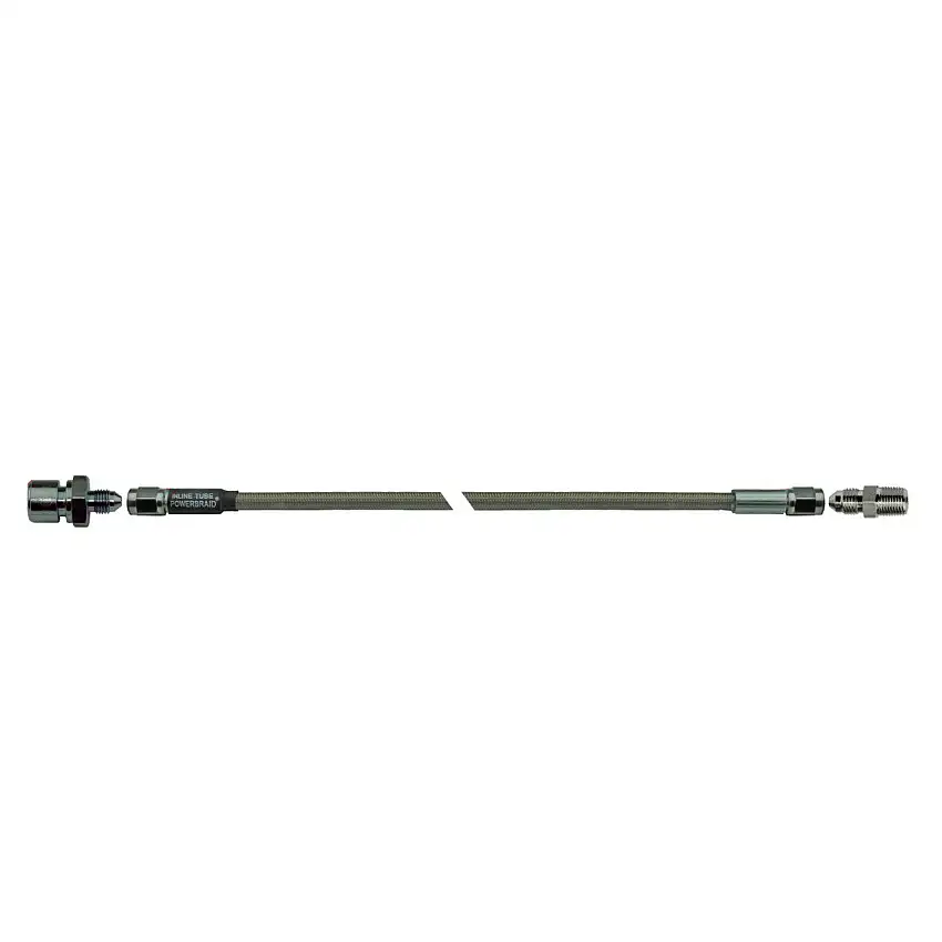 13" Stainless Hose With 1/8" Pipe Male To 3/8-24" Female