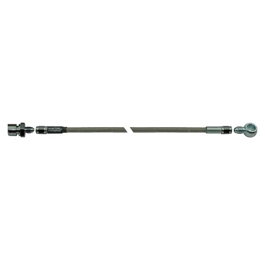 27" Stainless Braided Hose With 10mm Banjo To 3/8-24" Female