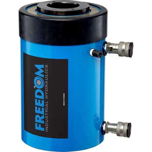 100 Ton Double Acting Hollow Hole Cylinder, 6.00" Stroke