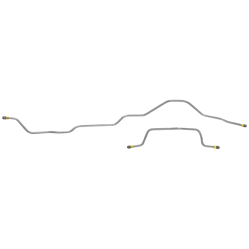 1995-01 Jeep Cherokee XJ 4WD 3/16" Rear Axle Brake Lines 2pc, Stainless