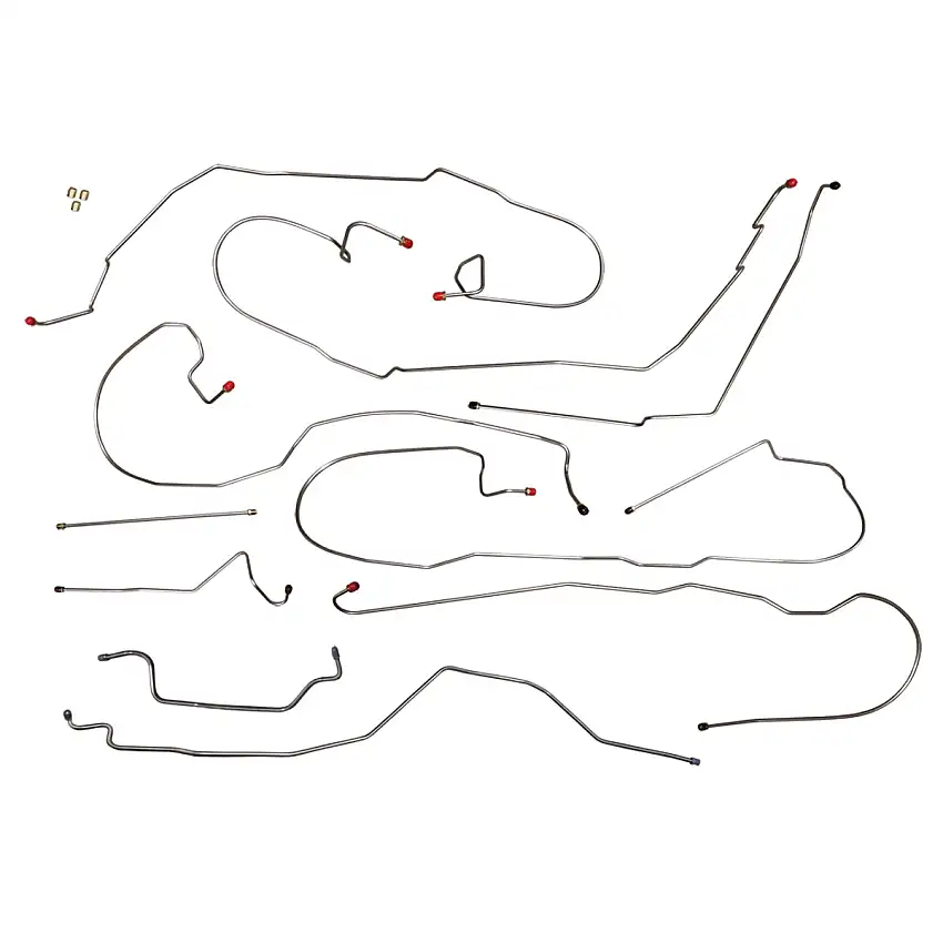 1999-02 Chevrolet GMC Truck 4WD 1/2-Ton Std. Cab Short Or Long bed Brake Line Kit 13pc, Stainless
