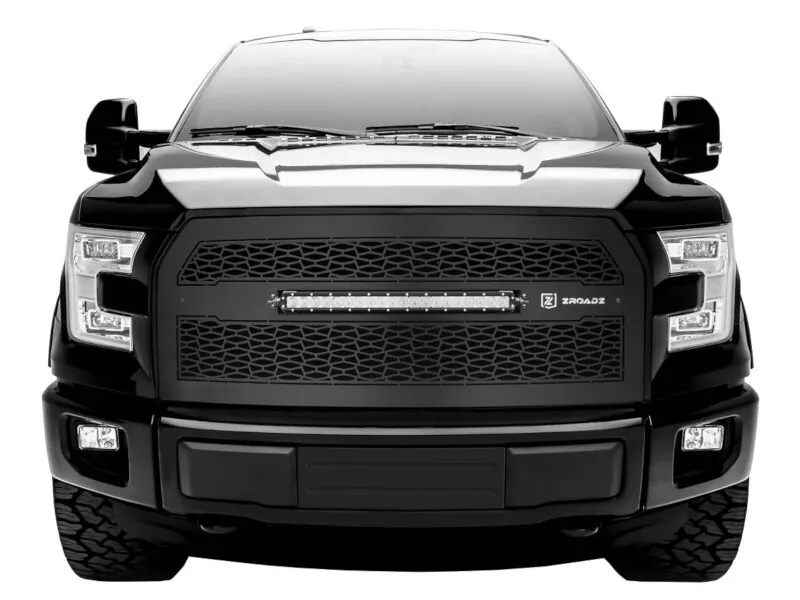 2015-2017 Ford F150 with Front Camera ZROADZ Series Upper Grille with 20 inch LED Light Bar | Z315741