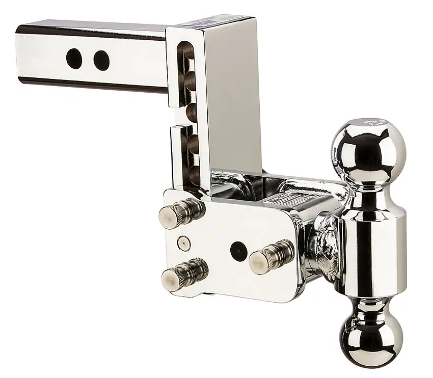 B&W 10K 5" Drop 5.5" Rise (2-5/16", 2" Balls) Adjustable Ball Mount Hitch For 2" Recievers TS10037C
