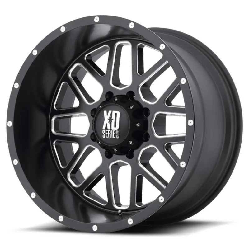 2004-2026 Ford F150 XD 820 18x9 Satin Black Milled Grenade Wheel (18mm Offset) | XD82089063918