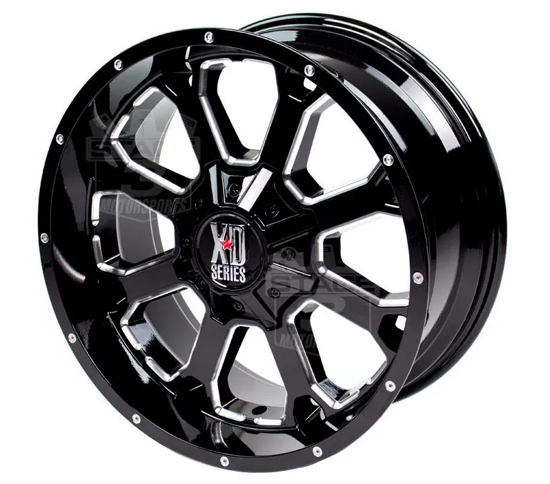 1999-2026 Ford F250 & F350 XD 825 20x10 inch Buck 25 Gloss Black Milled Wheel (-24mm Offset) | XD82521087324N