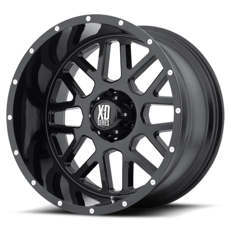1999-2026 Ford F250 & F350 XD 820 18x9 inch Satin Black Grenade Wheel (-12mm Offset) | XD82089087712N