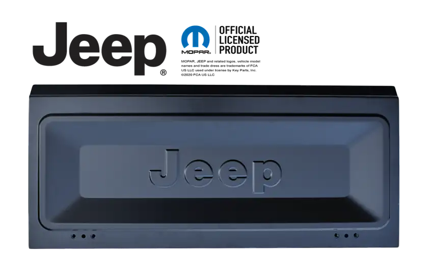 KeyParts Licensed Tailgate with "Jeep" Embossing for 76-86 Jeep CJ7 & CJ8 0479-400