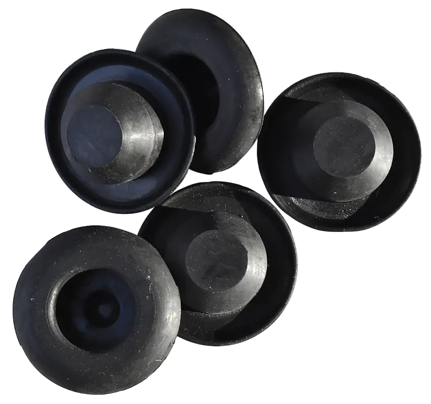 KeyParts 1" Floor Plugs; Pack of 5 for 55-01 Various Jeep Models 0482-713