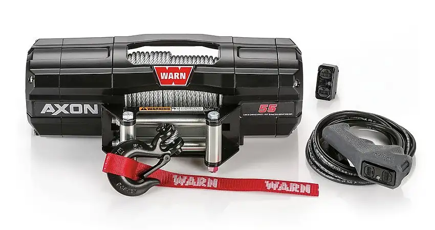 Warn 101155 Axon 55 Winch 5500lb Steel Cable 12V