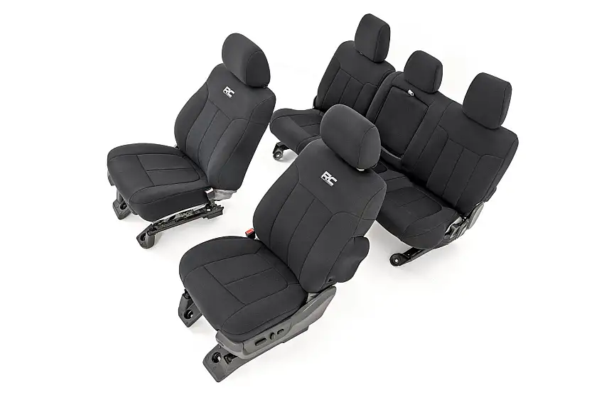 Rough Country Seat Covers Front and Rear For 11-16 Ford F-250/F-350 Super Duty 2WD/4WD 91055