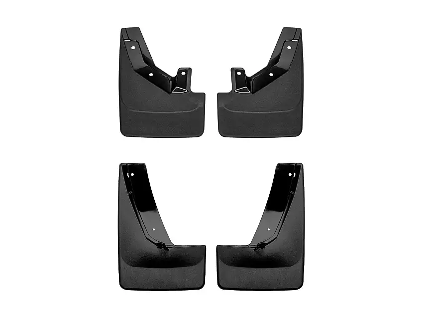 WeatherTech MudFlap No-Drill DigitalFit MudFlap Kit; Black 110126-120125