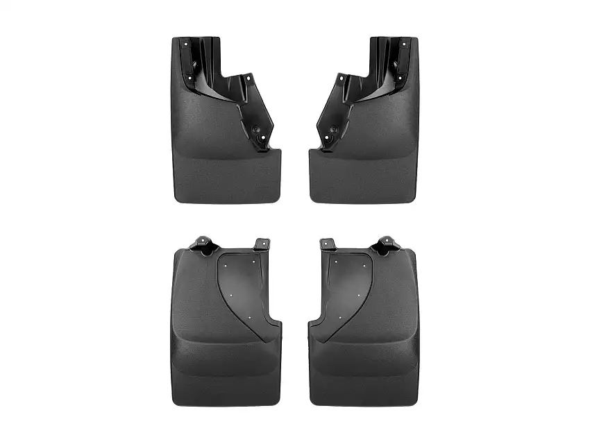 WeatherTech MudFlap No-Drill DigitalFit MudFlap Kit; Black 110162-120162