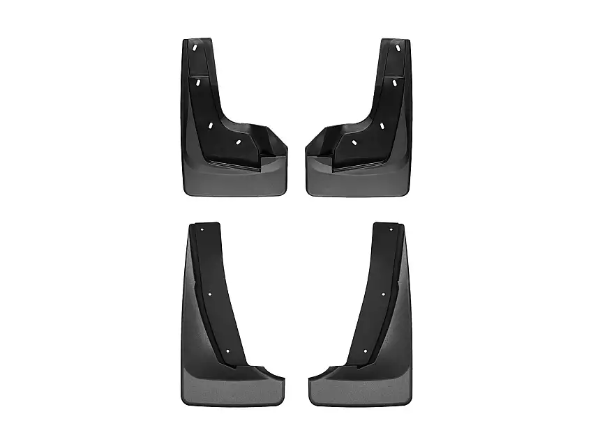 WeatherTech MudFlap No-Drill DigitalFit MudFlap Kit; Black 110193-120193