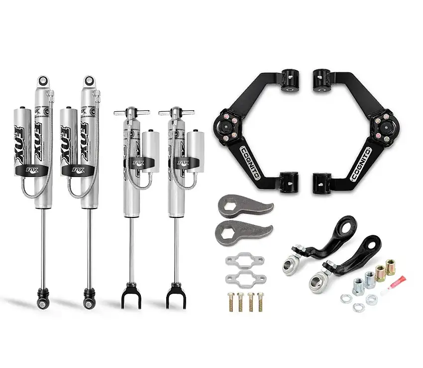 Cognito 3" Performance Leveling Kit With Fox 2.0 Remote Reservoir Shocks 11-19 6.6L GM Duramax