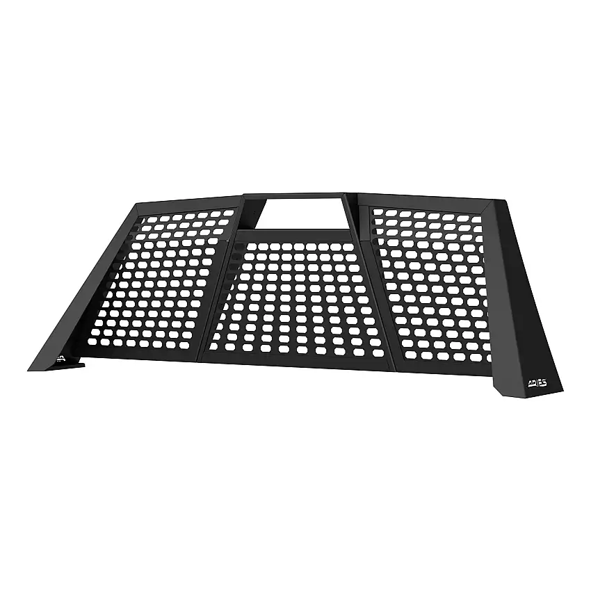 ARIES Switchback Black Aluminum Headache Rack, Select Dodge, Ram 1500, 2500, 3500 Truck Cab Protector / Headache Rack