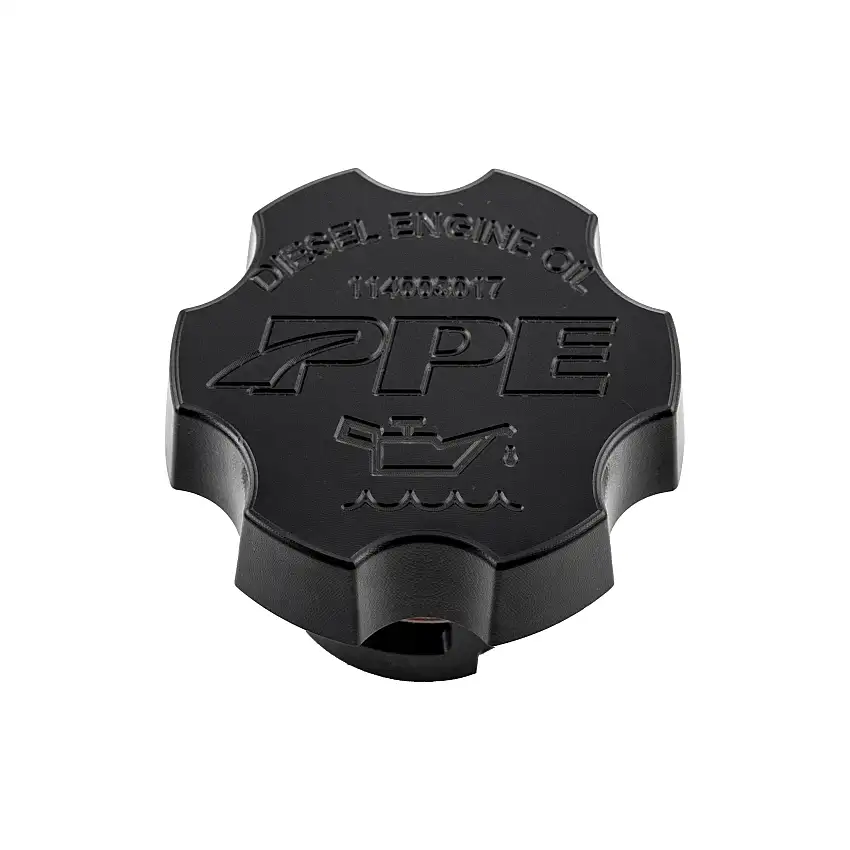 PPE Black Anodized Billet Aluminum Engine Oil Filler Cap 17-25 GM Duramax