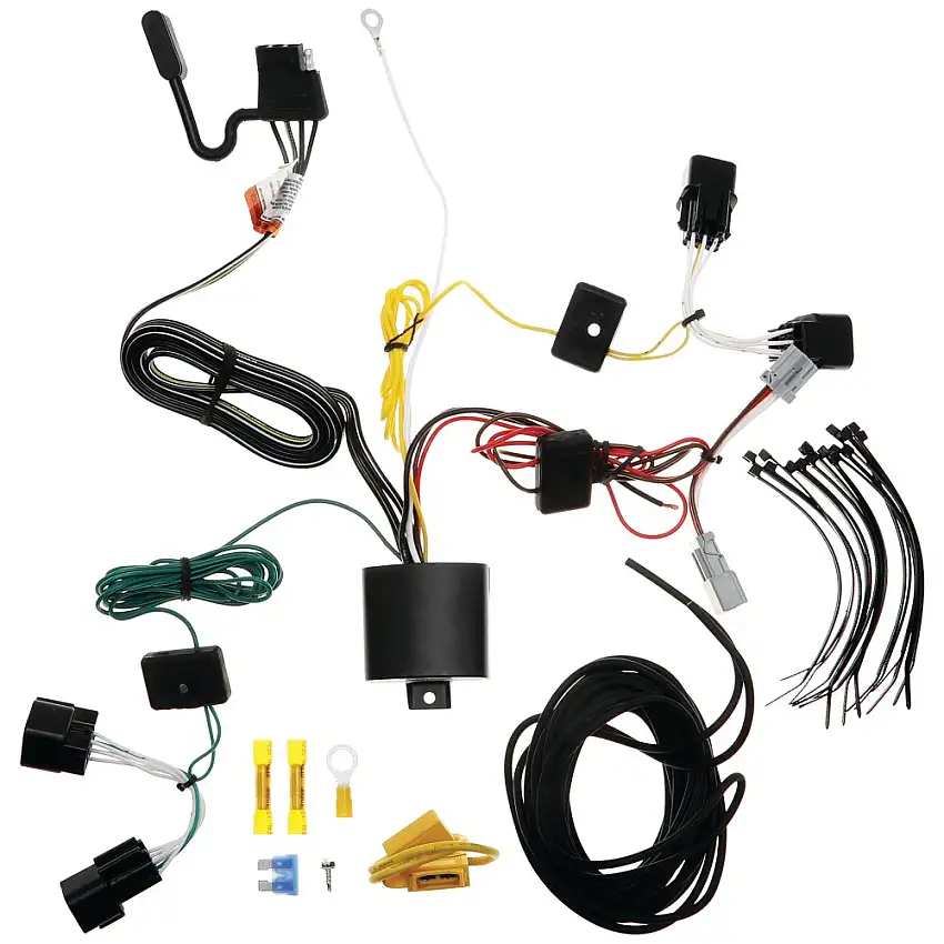 Tekonsha T-One T-Connector Custom Harness, 4-Way Flat, w/Circuit Protected ModuLite HD Module 118855