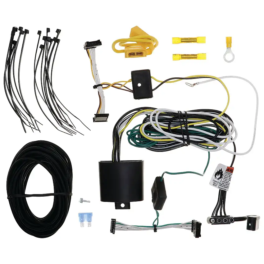 Tekonsha T-One T-Connector Custom Harness, 4-Way Flat, w/Circuit Protected ModuLite HD Module 118887