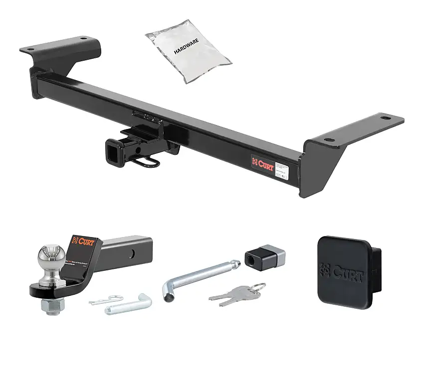 07 - 09 Acura RDX -- 1.25in. CURT Trailer Hitch + Ball Mount + Cover + Lock Kit by CURT HWA16