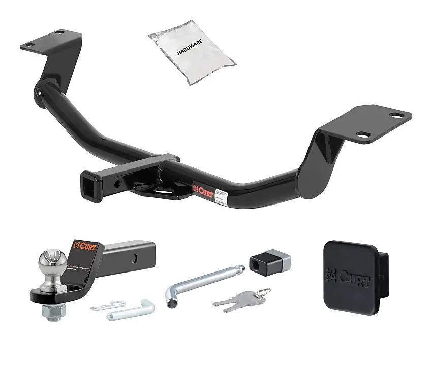 03 - 08 Toyota Matrix XR and XRS 1.25in. CURT Trailer Hitch + Ball Mount + Cover + Lock Kit by CURT HWA2407