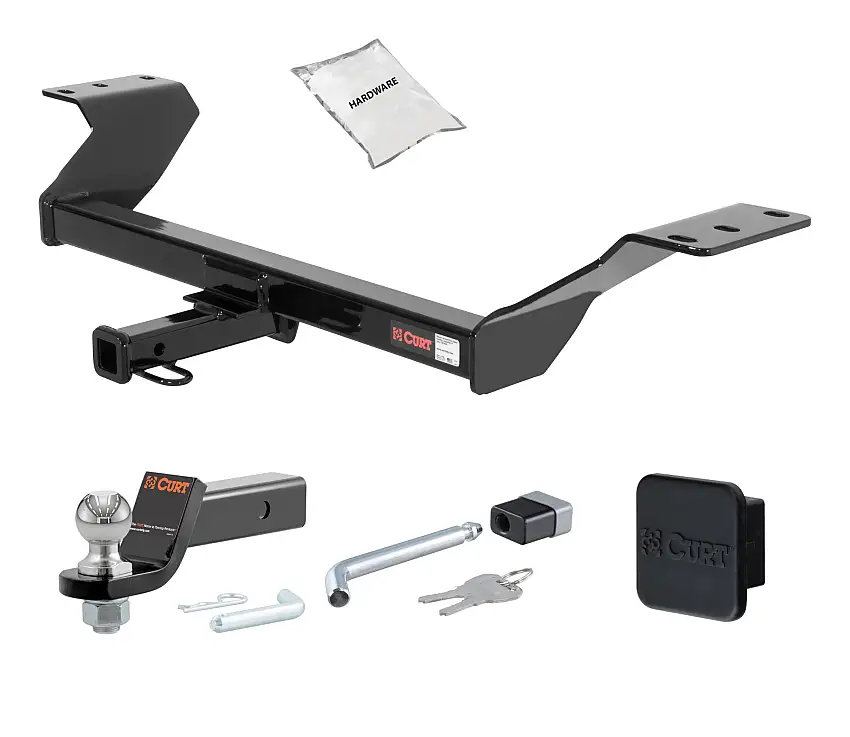 10 - 11 Buick Lucerne -- 1.25in. CURT Trailer Hitch + Ball Mount + Cover + Lock Kit by CURT HWA202