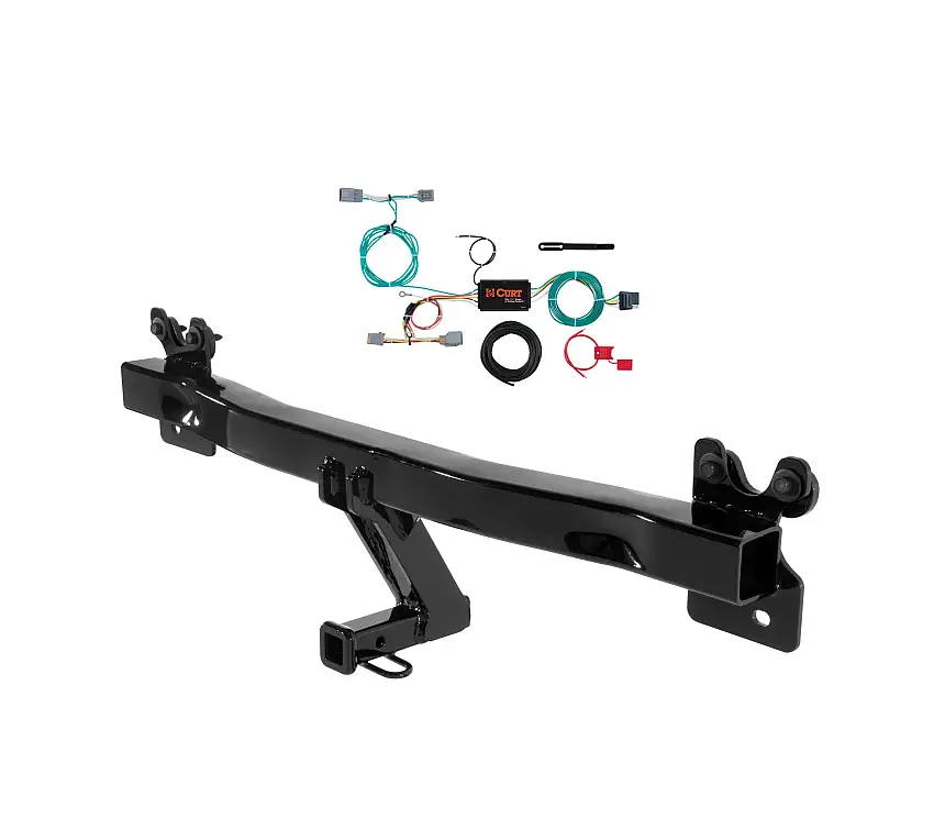 15 - 18 Volvo V60 Curt 1-1/4", Class 2 Trailer Tow Hitch + 4-flat Wiring Kit 12066