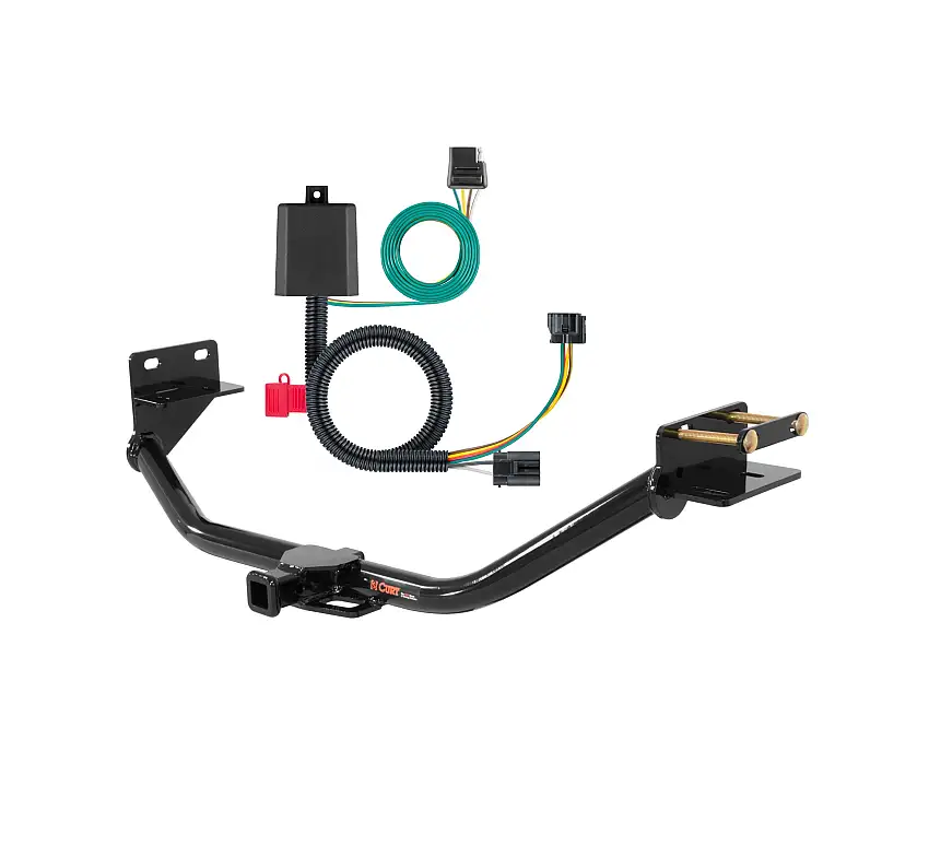 14 - 15 Kia Sorento Excluding EX and Limited Curt 1-1/4", Class 2 Trailer Tow Hitch + 4-flat Wiring Kit 12113