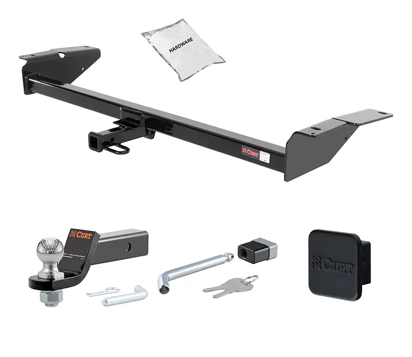 79 - 86 Ford LTD Sedan 1.25in. CURT Trailer Hitch + Ball Mount + Cover + Lock Kit by CURT HWA954