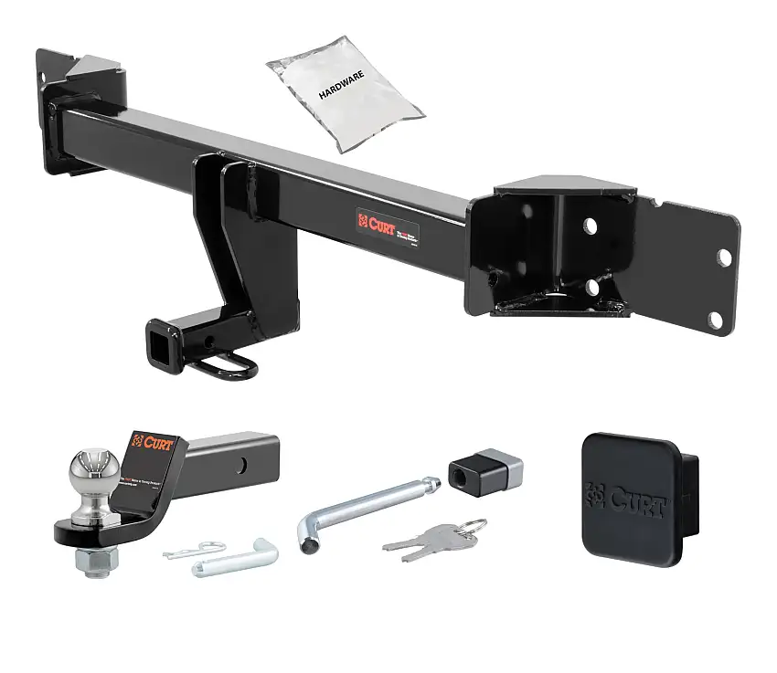16 - 18 Mercedes-Benz CLA250 -- 1.25in. CURT Trailer Hitch + Ball Mount + Cover + Lock Kit by CURT HWA1848
