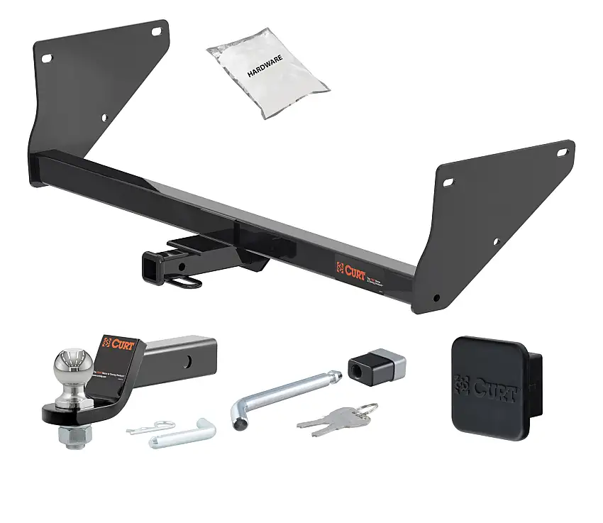 19 - 24 Toyota RAV4 -- 1.25in. CURT Trailer Hitch + Ball Mount + Cover + Lock Kit by CURT HWA2422
