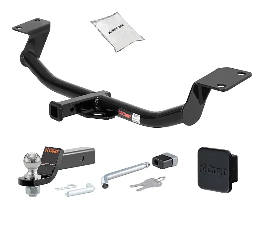 03 - 08 Toyota Matrix Excluding XR and XRS 1.25in. CURT Trailer Hitch + Ball Mount + Cover + Lock Kit by CURT HWA2408