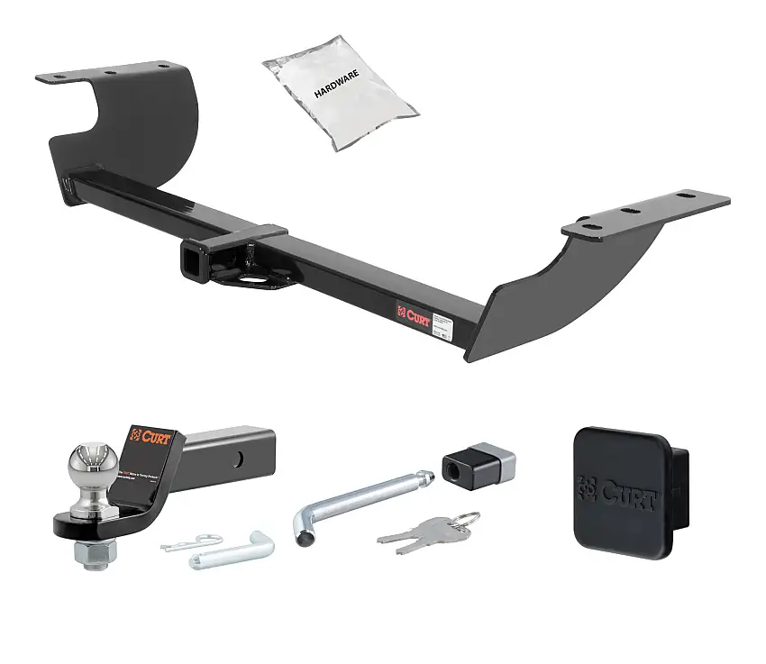 05 - 10 Chrysler 300 -- 1.25in. CURT Trailer Hitch + Ball Mount + Cover + Lock Kit by CURT HWA627