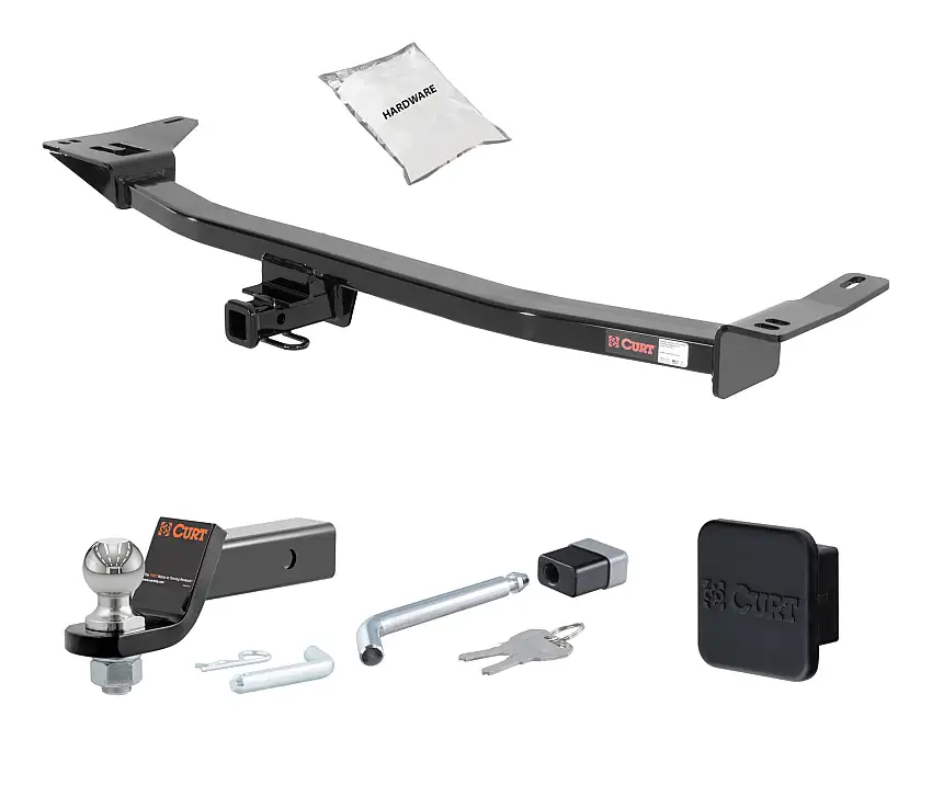 05 - 07 Mercury Montego -- 1.25in. CURT Trailer Hitch + Ball Mount + Cover + Lock Kit by CURT HWA1939