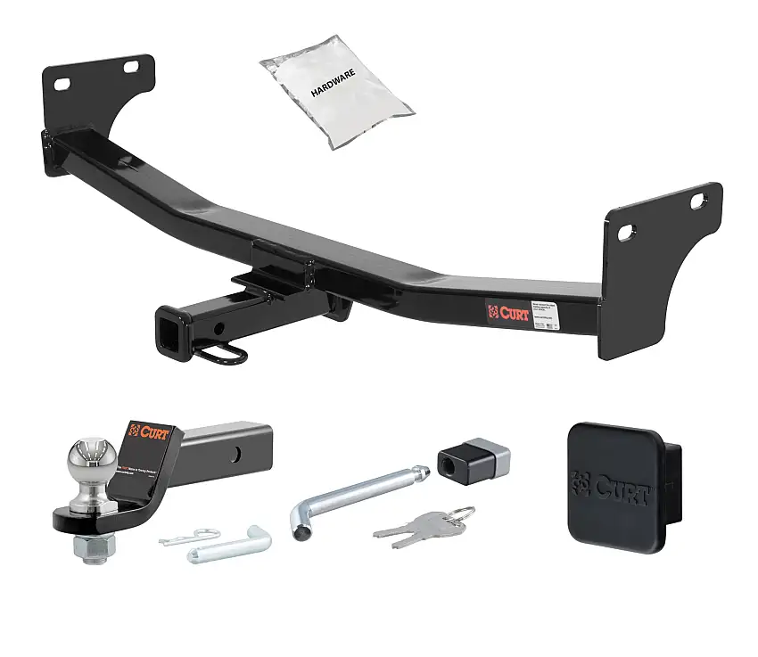 07 - 10 JEEP Patriot -- 1.25in. CURT Trailer Hitch + Ball Mount + Cover + Lock Kit by CURT HWA1569