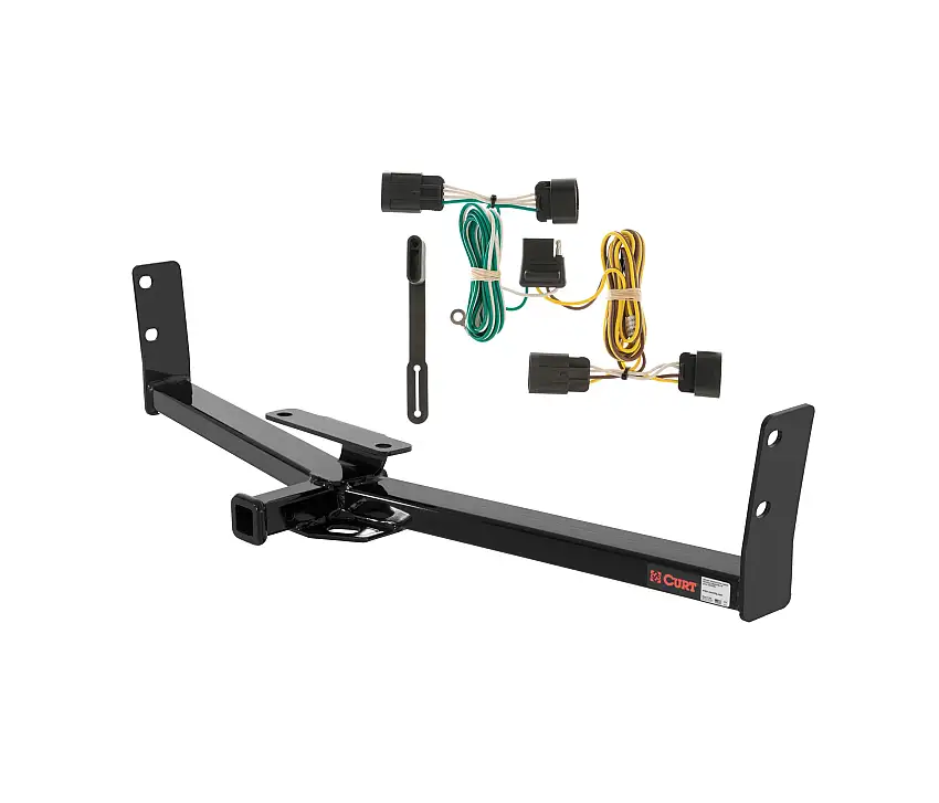 10 - 17 Chevrolet Equinox Curt 1-1/4", Class 2 Trailer Tow Hitch + 4-flat Wiring Kit 12291